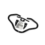Eigenschaften: Schutz KANGYEBAIHUODIAN Motorrad Motor Stoßstange Crash Schutz Bar Edelstahl Fallen Slider Protector Fit for BMW R18 100 Jahre R 18 Klassische 2020- (Color : Black)