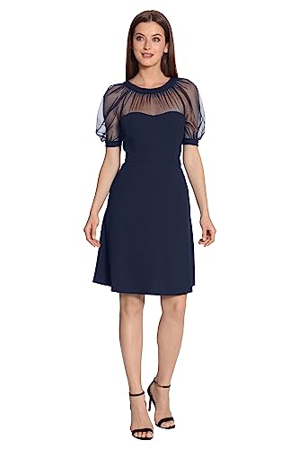 Image of Maggy London Women's Illusion Dress Occasion Event Party Holiday Cocktail Guest of Wedding.