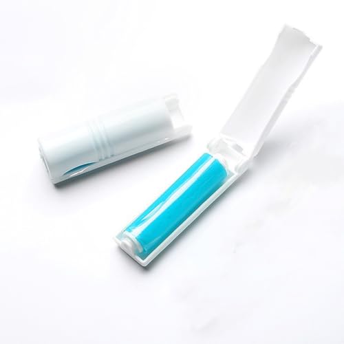 Voarge Fusselrolle Wiederverwendbarer, 6er Set Wiederverwendbare Fussel und Tierhaarrolle in 2 Größen, Abwaschbare Fusselrolle, Fussel entfernen Rollen Zubehör, Blau