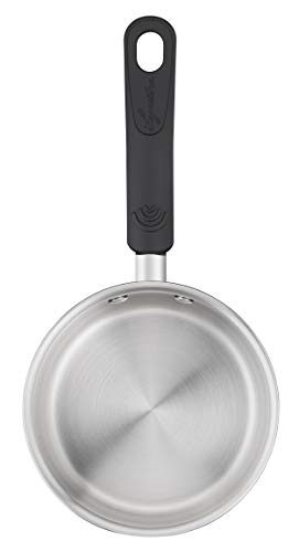 Lagostina Practical Casserole Fonda Long Handle for Induction Grey, 14 cm, Steel 18/10, Silver - Image 2