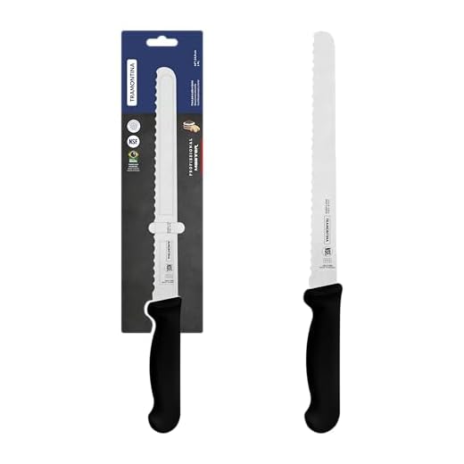 Tramontina Cuchillo para Pan 26 cm - Professional Master Negro NSF