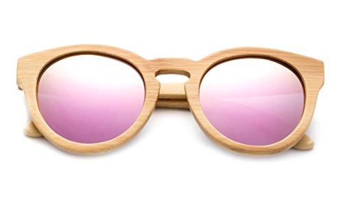 "Aurea" Genuine Handmade Bamboo Cateye Sunglasses Anti-Glare Polarized Wooden Spring Hinges2