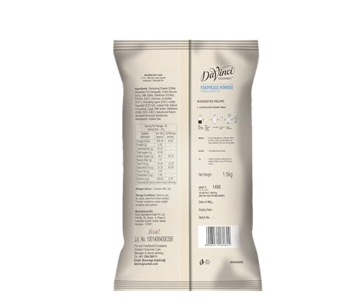Image of DaVinci Gourmet Frappease Powdered Beverage Mix | 1.5 kg Pack | Instant Coffee Mix for Frappes, Iced Coffee, Smoothies & Milkshakes | Cafe-Quality Mix for Home & Commercial Use