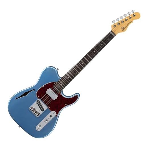 G&L TASCBSH-LPB-R - Guitarra eléctrica (tribute asat, classic bluesboy – lake placid blue