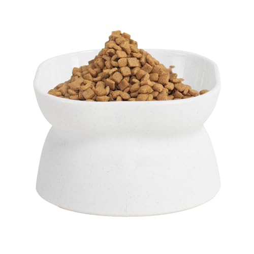 Ciotole rialzate per cani – mangiatoia per cani in marmo strutturato | Ciotole per l'alimentazione – Cibo alla per acqua, cibo per animali domestici, gattini, cuccioli