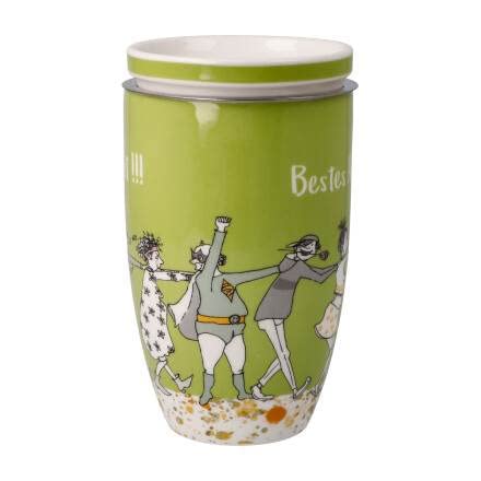 Miniatura 5 de Goebel Taza De Té Con Tapa Y Colador Barbara Freundlieb - La Mejor Edad