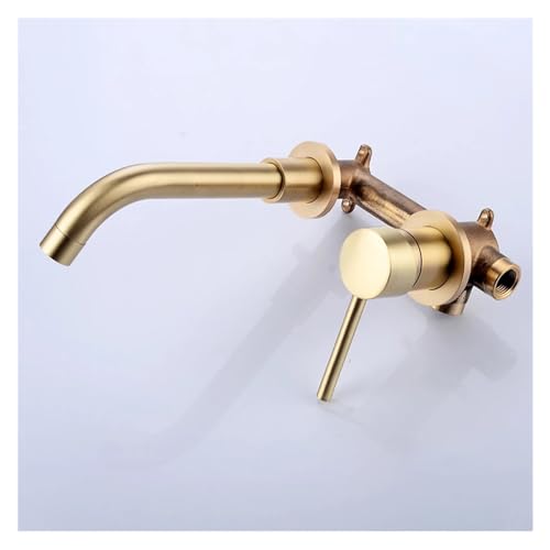 Robinet de lavabo en or brossé et laiton noir antique haut de gamme HJMMHX - 6