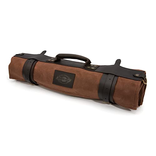 Rollo de Cuchillos Dickies en lona encerada y cuero premium para chefs