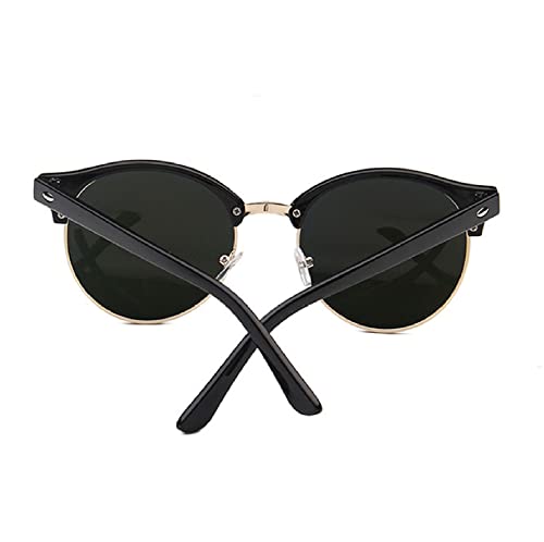 Image of AUGEN By Visions India Retro Vintage Round Abstract Unisex Sunglasses UV400 Protected Medium Size (Pink, 122)
