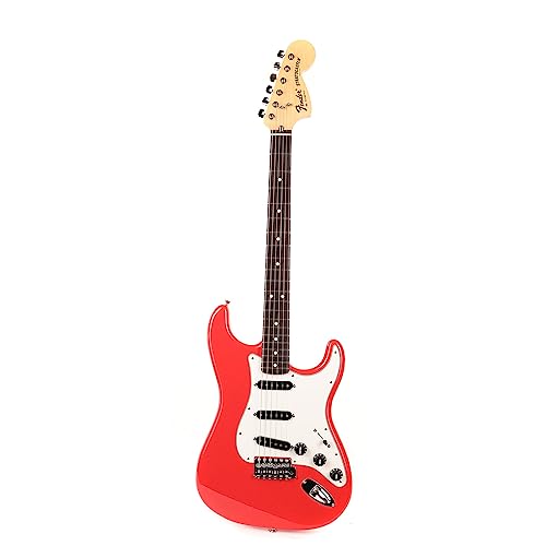 Fender Made in Japan International Color Stratocaster RW Morocco Red Limited Edition guitare électrique avec housse - Les Beatles, Paul McCartney, John Lennon, RIngo Starr, George Harrison Fender Made in Japan International Color Stratocaster RW Morocco Red Limited Edition guitare électrique avec housse – Image 3
