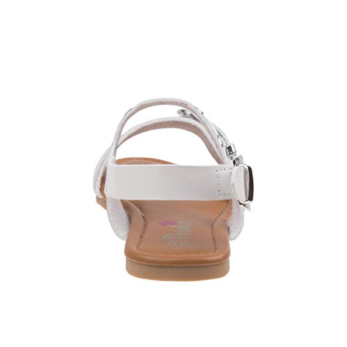 Josmo Girls Violet Sandal, White, 3 Little Kid3