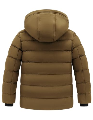 Image of wantdo Boys' Winter Coat Thick Puffer Jacket Snow Wear With Removable Hood
