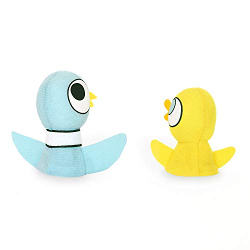 Image of YOTTOY Mo Willems Collection | The Pigeon & Duckling Set of 2 Finger Puppets in Package