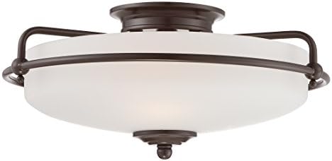 Quoizel Griffin 3-Light Palladian Bronze Flush Mount Light