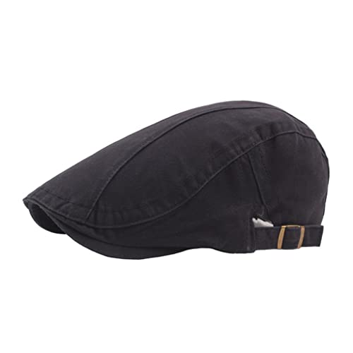 Béret britannique pour femme et homme avec visière pare-soleil