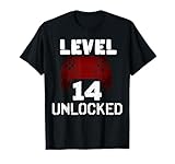 Photo Gallery 14 ° compleanno di funny video gamer sbloccato di livello 14 maglietta Photo Gallery 14 ° compleanno di funny video gamer sbloccato di livello 14 maglietta