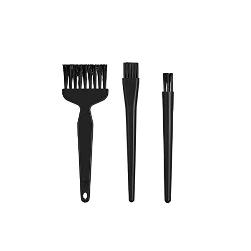 Anti Static Brushes, 8 in 1 Handle PCB Cleaning Tool Anti Static Brush for Keyboard and Home Cleaning (Black)