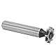 3 Mm T Schlitzschneider Bit für Mahlenstahl, mit Geraftem Schaft, 16 Mm Außenkreisdurchmesser, 10 Mm Schaftdurchmesser, aus Hochgeschwindigkeitsstahl, Exquisiter Verarbeitung, Bequem für CNC