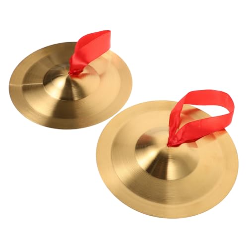 BESPORTBLE Cymbales de Aleación Pequeñas y Ligeras para Diseño Portátil para Educación Musical Fiestas y Familiares