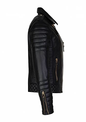 Image of SKADO Genuine Leather Jacket Men Real Leather Jacket Biker Soft Lambskin SlimFit