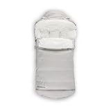 UPPAbaby CozyGanoosh 2-in-1 Seasonal Footmuff - Easily Attaches to UPPAbaby Strollers and RumbleSeat – Versatile, Ultra-Plush Zip-Out Liner for Cold Weather – Savannah (Pearl Gray Jacquard)