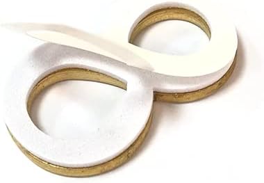 Miniatura 6 de Números de caseta de latón de 2 pulgadas para exteriores, números de dirección 3D autoadhesivos para casa, apartamento, oficina, habitación de