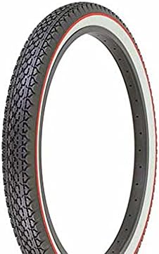 Bike Tire, Bicycle Tire Duro 24 x 2.125 Black/White Side Wall Red line HF-133. 24" Heavy Duty Diamond Tire 24 inch by 2.215 inch.