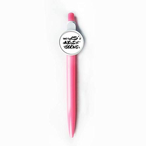 Stylo à bille bleu World's Okoyest Teacher rétractable