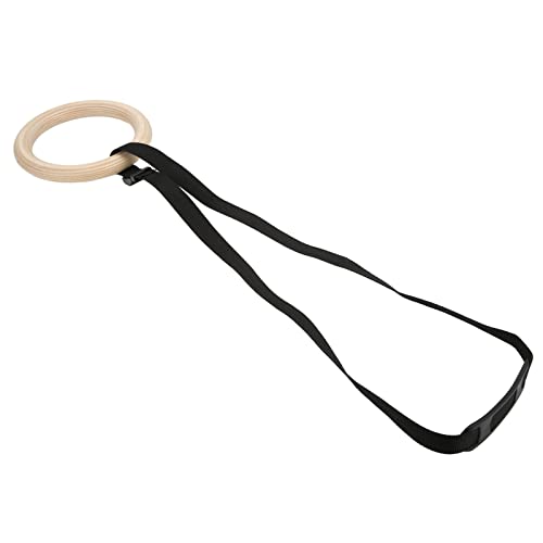 Anillas gimnásticas de madera con correas ajustables 330 lb miniatura 2