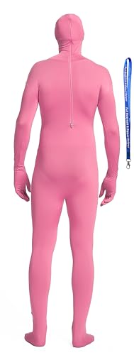 Image of Full Bodysuit Include Zipper Helper Unisex Spandex Stretch Adult Costume Zentai Disappearing Man Body Suit