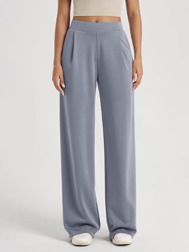 Image of ODODOS Modal Soft Wide Leg Pants for Women High Waist Casual Relaxed Pants with Pockets-27 /29 inch / 31 inch Inseam