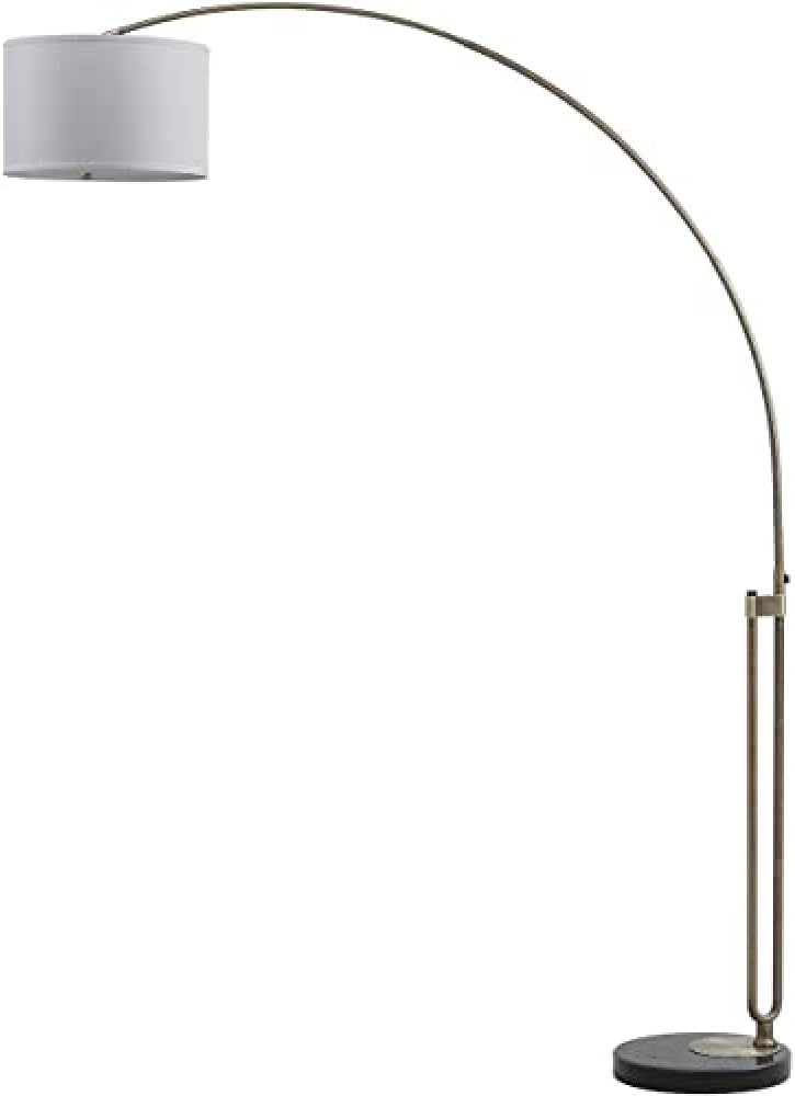SafaviehModern Metal Floor Lamp, in Antique Brass, 40 X 175 X 215