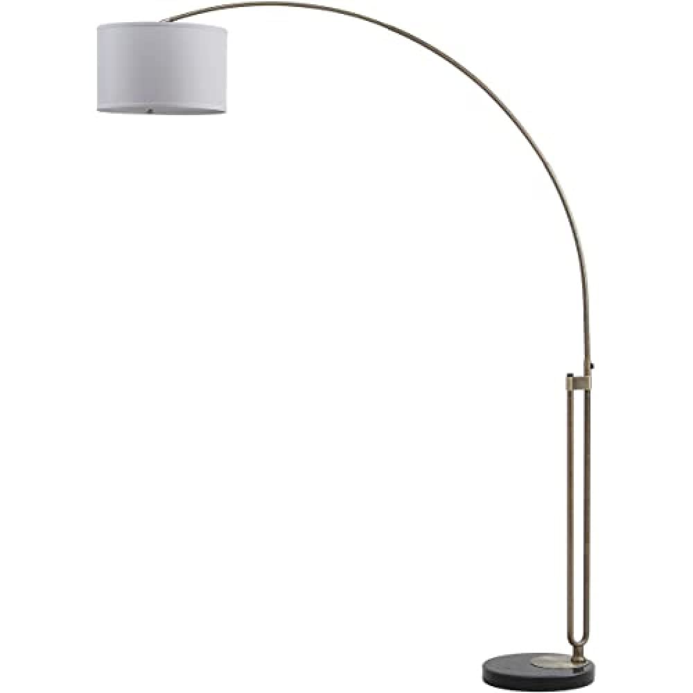 SafaviehModern Metal Floor Lamp, in Antique Brass, 40 X 175 X 215