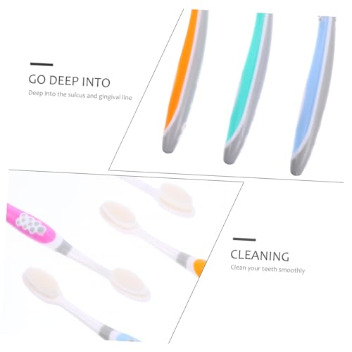 PACKOVE 4 Stück Ultraweiche Zahnbürsten für Erwachsene und Tragbare Reise Zahnbürsten Zufälligen Farben Ergonomisches Design für Bequemes Putzen Zufällige Farbe – Bild 7