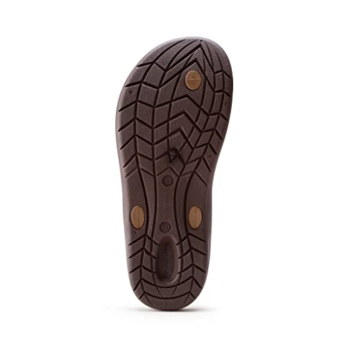Image of OKABASHI Men's Voyager Flip Flop | Scultped Footbed w /Nonslip Grip | Slip Resistent & Waterproof | Sustainably Made in the USA
