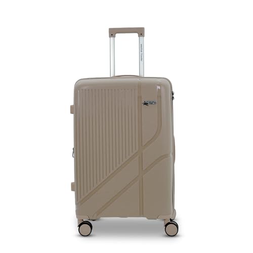 Image of AMERICAN TRAVELLER Poineer Trolley Bag - Expandable Travel Luggage Bag | Large Polypropylene Hardshell, Expandable, 8 Disc Wheels, TSA Type Lock