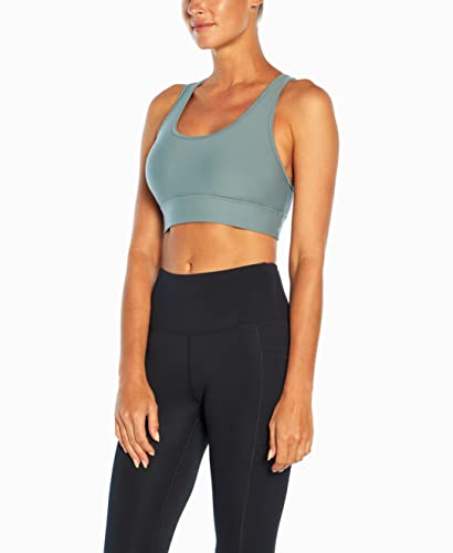 Jessica Simpson Sportswear Women's Standard Mackenzie High Impact Sport Bra, Trooper, Large #TOP1