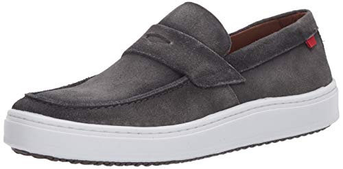 MARC JOSEPH NEW YORK Herren Leather Made in Brazil Luxury Comfortable Penny Detail Sneaker Turnschuh, grau, 40.5 EU Cover
