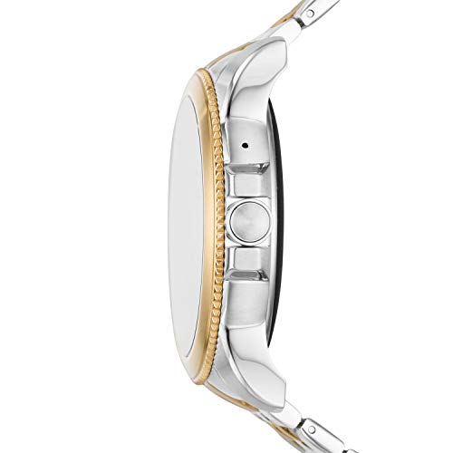 Fossil Men's Gen 5 + 5E Touchscreen Smartwatch With Speaker, Heart Rate, Nfc, And Smartphone Notifications, Silver, Two Tone Stainless Steel #TOP2