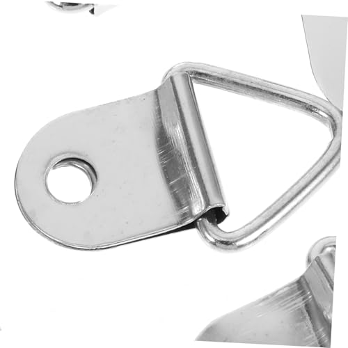 Image of DOITOOL 20 Sets Triangle Buckle for Discreet Picture Hanging Versatile Frame Hooks for Oil Paintings Certificates Home Decor Durable Hardware Included