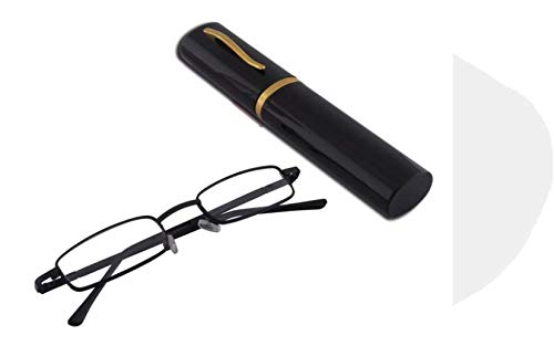 Image of Unisex Rectangular Metal Full Frame Power Reading Glasses