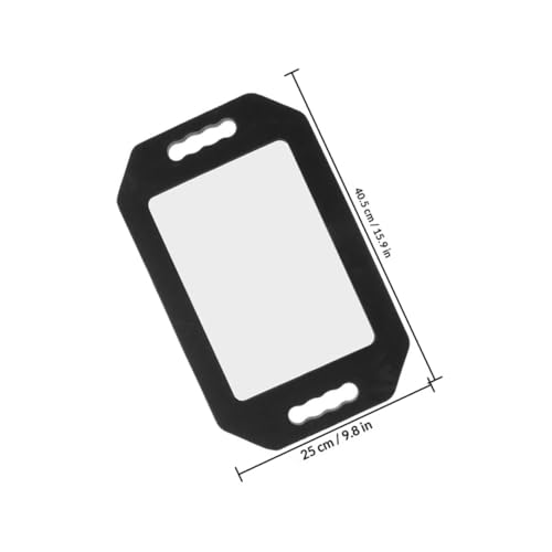 Miroir à main avec mousse anti-chute et verre ajustable rectangulaire - 3