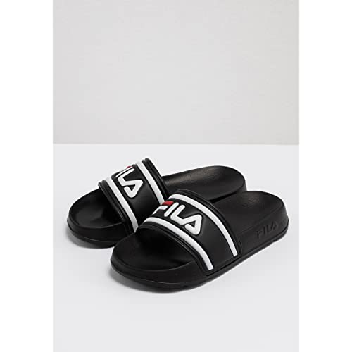 FILA Morro Bay kids Unisex-Kinder Slipper, Schwarz (Black), 34 EU