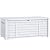 DWVO Large Deck Box 120 Gallon Waterproof Outdoor Storage Box, Extra Large Outdoor Storage Bin, Resin Louvered Patio Storage for Indoor Outdoor Pillows, Garden Tools & Pool Supplies, Lockable, White