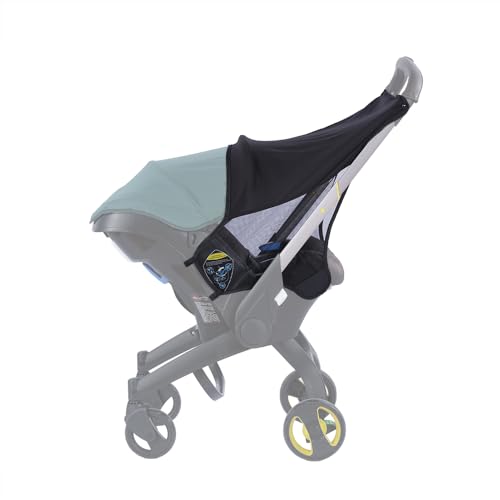 Image of SeedFuture Baby Stroller Sun Shade Extension Compatible with Doona Car Seat Stroller, UV Protection Sun Shade Cover Replacement for Baby Strollers Pushchairs