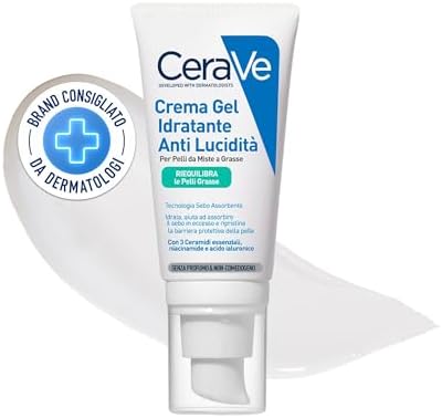 CeraVe Gel-Crema Hidratante Oil Control, Para Piel Mixta a Grasa,...