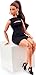 Barbie Basics Model 05 Collector Doll with Brunette Hair, Black Mini Dress & Heels, Universal-fit Fashions, Posable Curvy Body & Swappable Doll Head