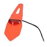Feu arrière de moto avec clignotants et feux de freinage intégrés, résistant aux chocs, utilisable par tous les temps, et offrant un éclairage de freinage efficace.