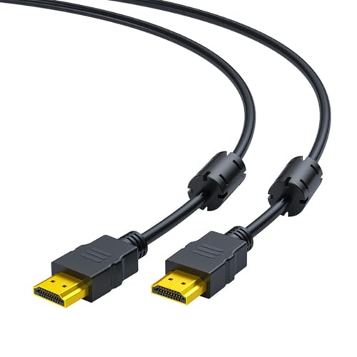 QMQJIA Fast Speed HDTV to HDTV Cable with Two Ferrite Cores for 4K UHD AntiInterferences Signals Transmission