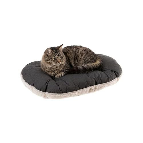 FERPLAST - Cuccia per cani e gatti - Cuscino per cani di piccole dimensioni - Materassino per cani - Tappetino per cucce e auto - Morbido letto per cani - Relax, 55 x 36 CM, BEIGE